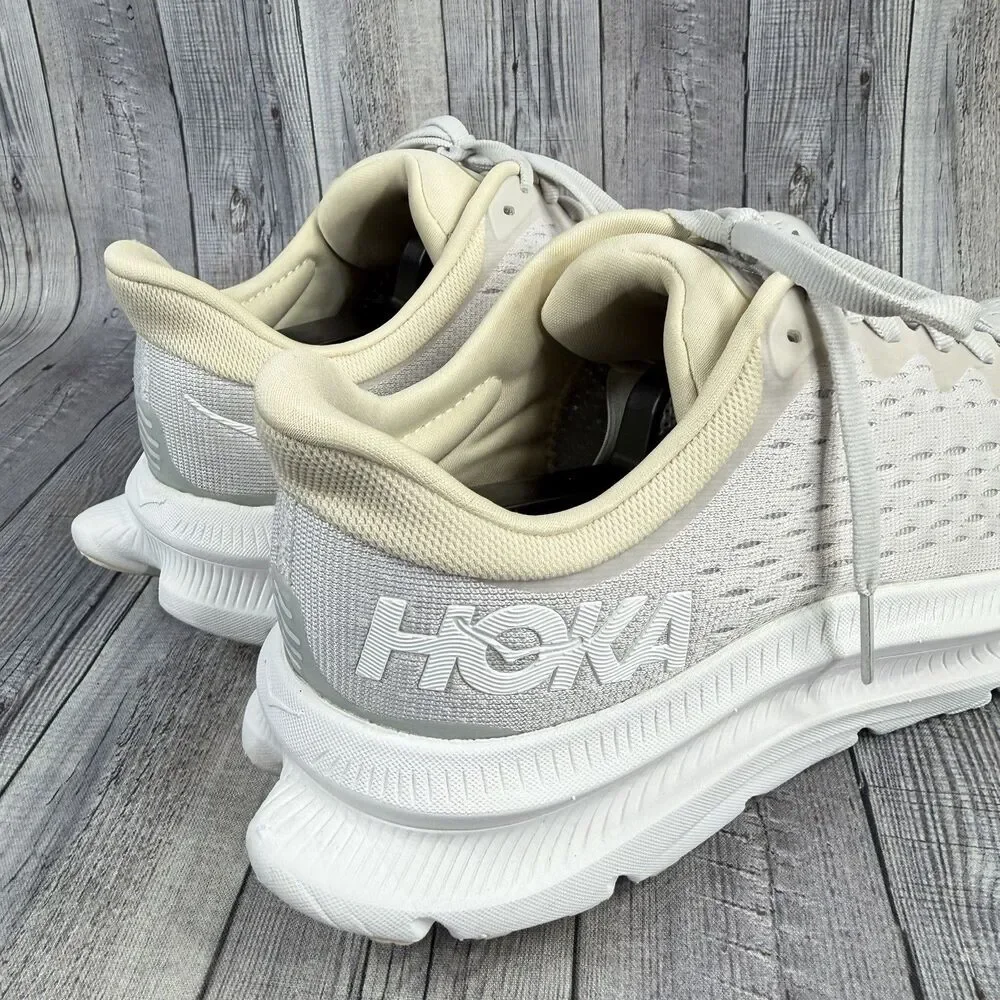Hoka One One Kawana Women’s Sz 8 B Nimbus Cloud Ice White Running Shoes Sneakers